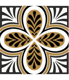  Elegant floral motif