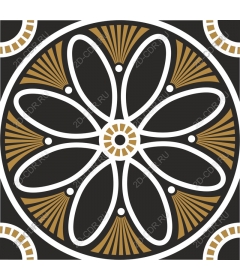  Elegant floral mandala