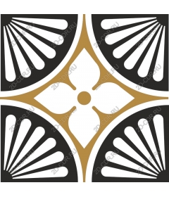  Elegant floral motif