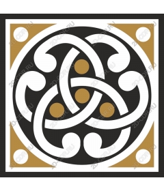  Elegant twisted geometric pattern