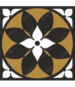 Work "Floral mandala"