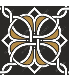 Intricate gold pattern