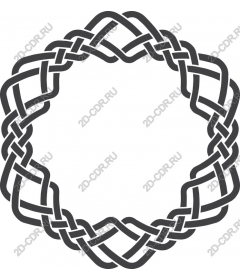 Round frame with Celtic knot