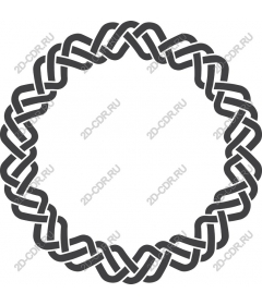 Intricate circular Celtic knot