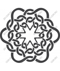 Intricate twisted geometric patterns