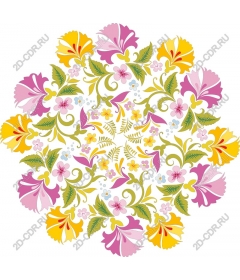 Floral mandala