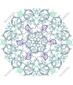  Elegant floral mandala