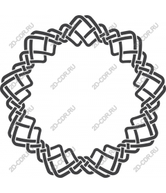 Sophisticated braided circular pattern