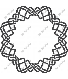  Elegant braided circle