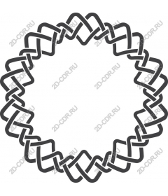 Woven round decorative