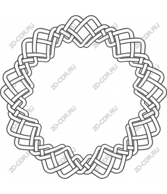 Frame of interwoven knots