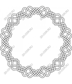  Elegant frame with pattern in "lace"