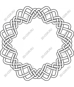 Round frame with a knot