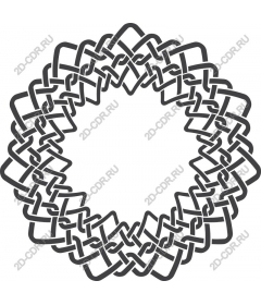  Elegant wreath of knots