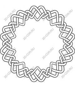  Elegant braided circle