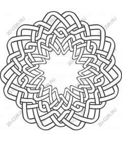 Pattern interwoven knots