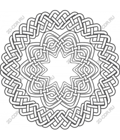 Mandala with Celtic knot