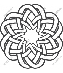 Flower Celtic knot