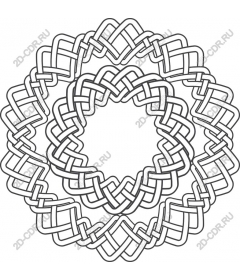  Elegant pattern-knot Clipart