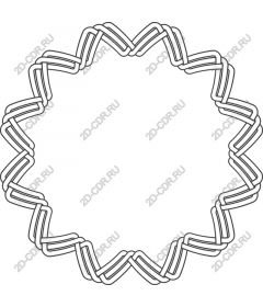  Elegant decorative round frame