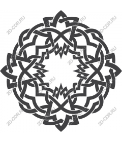Mandala with Celtic knot