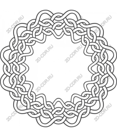 Intricate frame with Celtic knot