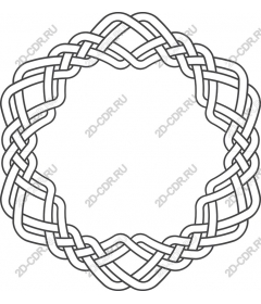 The intricate Celtic knot circle