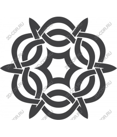 Intricate geometric pattern with stars