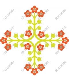 Floral cross