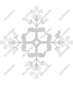  Elegant floral ornament