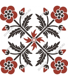  Elegant red flower