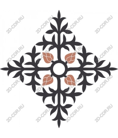  Elegant floral ornament
