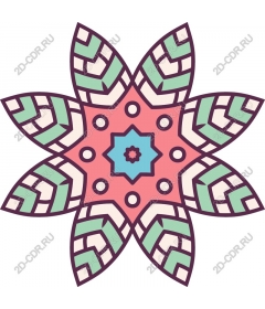  Elegant floral mandala