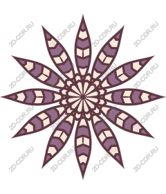Geometric floral mandala