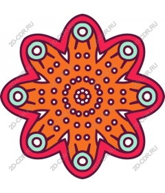  Colorful flower