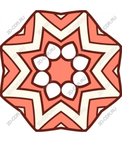  Coral star geometric