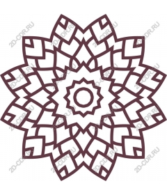 Intricate floral mandala