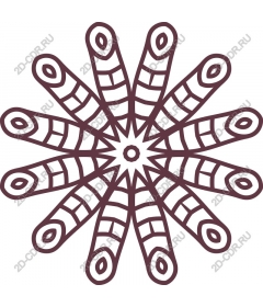Intricate star mandala