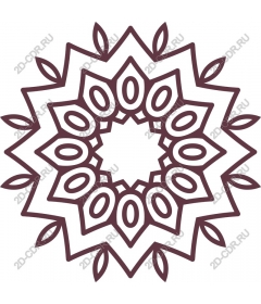  Elegant floral mandala