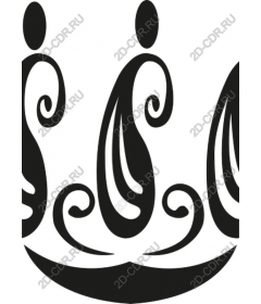  Elegant black and white clipart crown