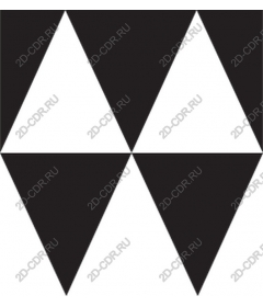Triangle black and white pattern