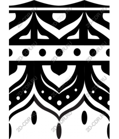  Black and white tribal pattern