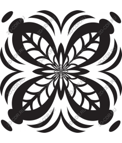  Elegant floral motif