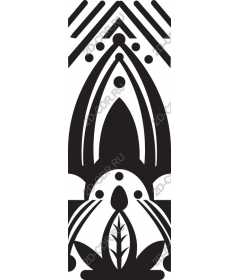 Elegant floral and geometric pattern