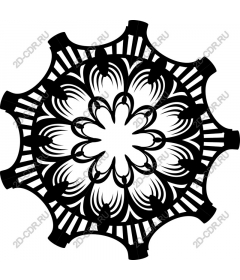 Exquisite floral mandala