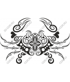 Stylized crab