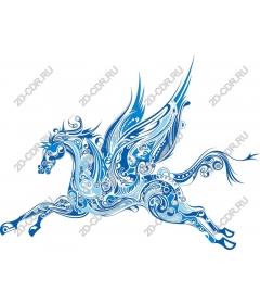 Stunning Pegasus in blue