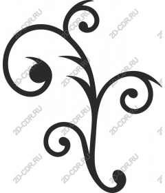  Elegant decorative curl