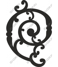  Elegant decorative swirl