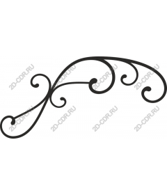  Elegant decorative curl